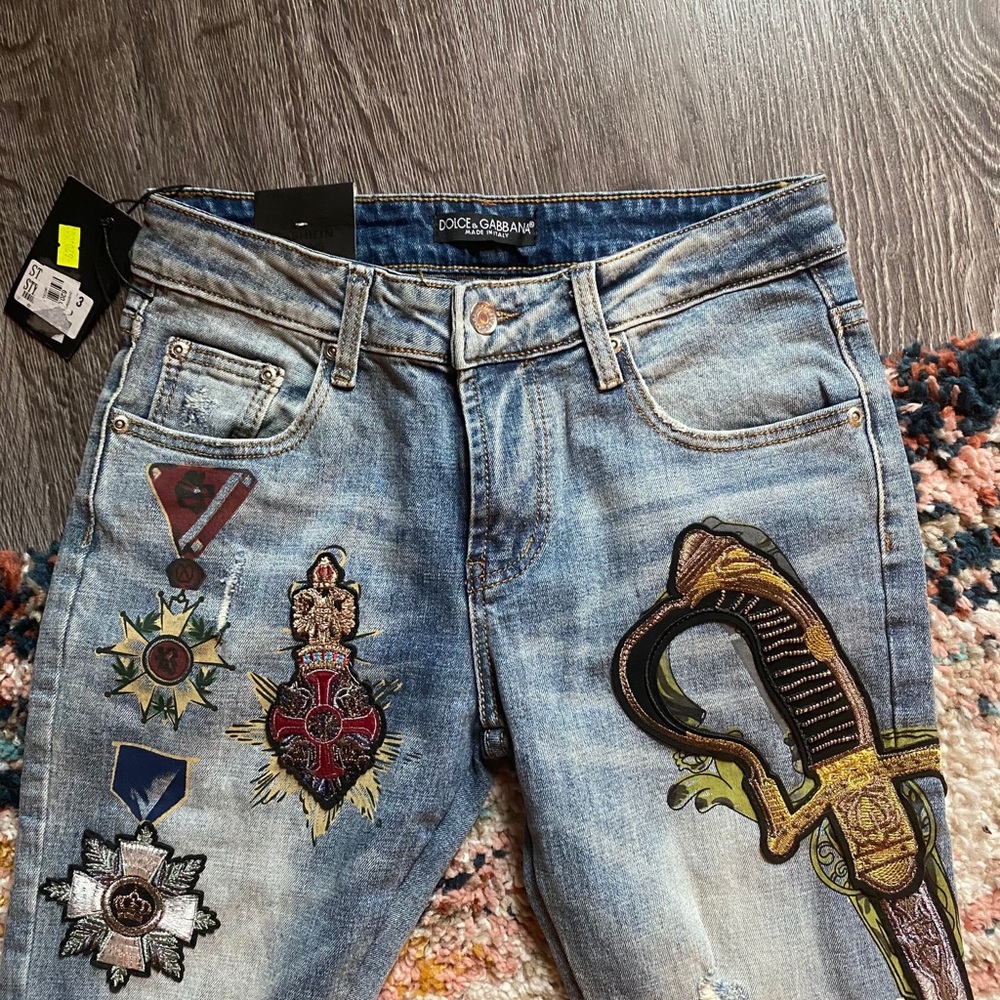 Authentic Dolce & Gabanna Embroided Jeans